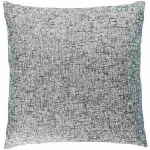 Housse de coussin Jacquard en tissu bouclé Gris foncé - 45 x 45 cm - Homescapes