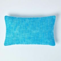Housse de coussin Turquoise Nirvana 30 x 50 cm - Homescapes