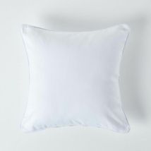 Housse de coussin Uni Blanc cassé, 60 x 60 cm - Homescapes
