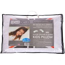 Kids Goose Feather & Down 40 x 60 cm Toddler Pillow - Homescapes