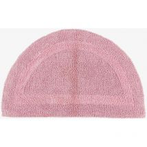 Luxury Reversible Semi Circle Bath Mat - Blush Pink - Homescapes