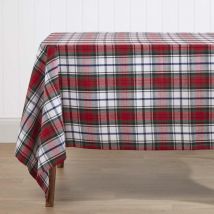 HOMESCAPES Macduff Tischdecke aus 100% Baumwolle, 138 x 178 cm, bunt kariert
