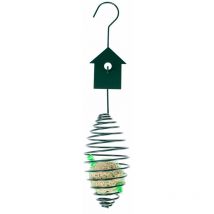 Mangeoire à oiseaux ovale à suspendre avec boule de graisse - Nichoir - Homescapes