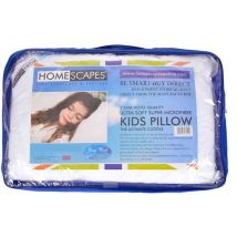 HOMESCAPES Oreiller enfant hypoallergénique en microfibre, 40 x 60 cm