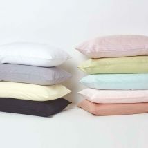 Parure de lit Violet 100% coton Egyptien 330 fils 150 x 200 cm - Homescapes