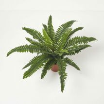Plante artificielle Fougère de Boston en pot, 45 cm - Homescapes