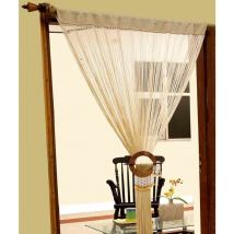 Rideau de fils Beige 100% Polyester - Homescapes