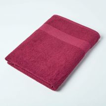 Maxi drap de bain 100% coton Bordeaux, 100 x 180 cm - Homescapes
