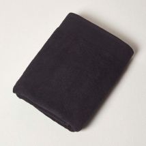 Homescapes - Serviette de bain 70 x 130 cm en coton égyptien Premium 700 g/m², Noir