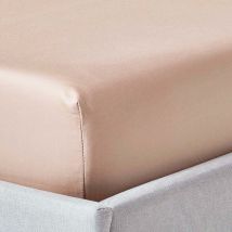 Spannbettlaken latte, Fadendichte 1000, 180 x 200 cm - Homescapes
