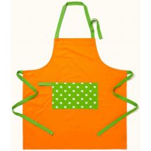 Homescapes - Tablier Étoiles - Orange & Vert