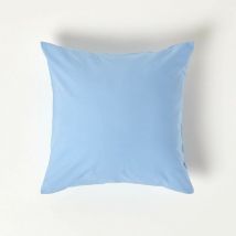 HOMESCAPES Taie d'oreiller Bleu 100% coton Egyptien 200 fils 40 x 40 cm
