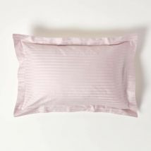 Taie d'oreiller en satin de coton égyptien Violet 330 fils - Homescapes