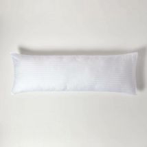 Taie Spécial oreiller de corps en Coton égyptien 330 fils Coloris Blanc en 50 x 140 cm - Homescapes
