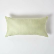 Taie d'oreiller Vert Sauge 100% coton Egyptien 330 fils 40 x 80 cm - Homescapes