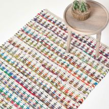 Homescapes - Tapis Chindi multicolore à motif triangles - Chindi - 160 x 230 cm