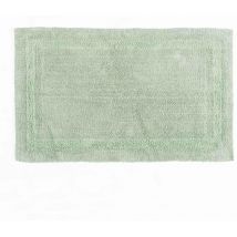 Tapis de bain en coton, 50 x 80 cm – Vert sauge - Homescapes