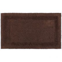 Grand tapis de bain en coton, 70 x 120 cm – Chocolat - Homescapes