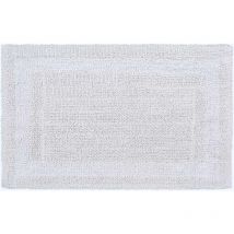 Grand tapis de bain en coton, 70 x 120 cm – Blanc - Homescapes