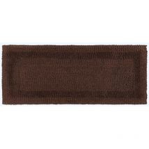 Tapis de bain long en coton, 40 x 100 cm – Chocolat - Homescapes