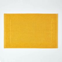 Tapis de Bain Uni 100% Coton Ocre - Homescapes