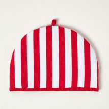 Homescapes - Tea Cosy Double Design Polka Dots Red Teapot Warmer