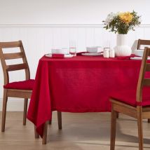 Tischdecke aus 100% Baumwolle, 138 x 228 cm, rot - Homescapes