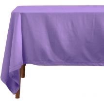 Tischdecke aus 100% Baumwolle, 138 x 178 cm, lila - Homescapes