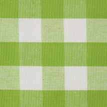 Homescapes - Tissu Vichy à grands carreaux en coton, Vert