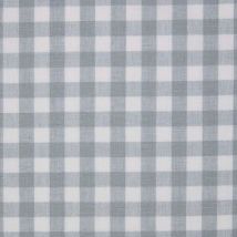 HOMESCAPES Tissu Vichy Bleu en coton