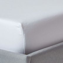 Homescapes - White Deep Fitted Sheet Egyptian Cotton 1000 Thread Count, Super King - White