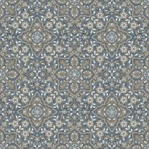 Homestyle - Papel de pared Portugese Tiles marrón y azul Noordwand