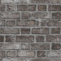 Homestyle - Papier peint Brick Wall noir et gris Noordwand