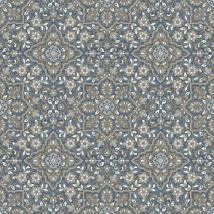 Homestyle - Papier peint Portugese Tiles marron et bleu Noordwand