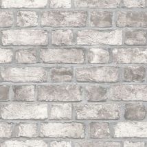 Tapete Brick Wall Grau und Cremeweiß Noordwand - Homestyle