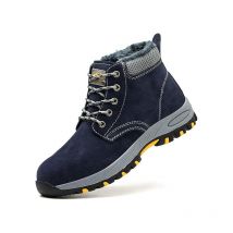 Homme Femme Hiver Chaussure de Sécurité Bottes Impermeable Chaussures de Travail Embout Protection Acier Semelle Protection Antidérapante Chaussures