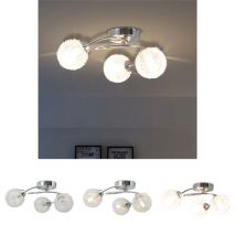 The Living Store Deckenleuchte für 3 G9-Glühlampen 120 w - Deckenleuchten - Weiß
