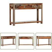 The Living Store Konsolentisch mit 3 Schubladen 120x30x75 cm Massivholz - Konsolentisch - Wohnzimmermöbel - Sideboard - Holztisch - Massivholzmöbel