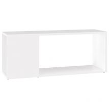 Fimei Meuble tv Blanc 80x24x32 cm Aggloméré