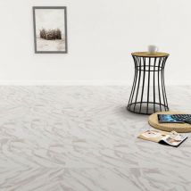 Self-adhesive pvc Flooring Planks 5.11 m² White Marble VD06258 - Hommoo