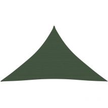 Hommoo - Vela de sombra 160 g/m² 4 x 4 x 5,8 m hdpe verde oscuro 020009433