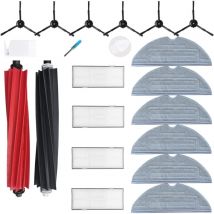Kit de Remplacement pour Roborock S8 S8 Pro Ultra S8 Plus Aspirateur Robot,4 filtres,6 Chiffons de vadrouille,6 brosses latérales et 1 brosses