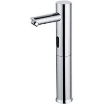 Homssy - Rubinetto elettronico per lavabo (Alto) L1, rubinetto con sensore automatico 1 acqua (fredda)