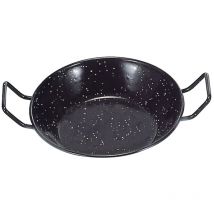 Doppeltiefe Pfanne mit emaillierten Griffen 38 cm.