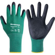 North - Honeywell NF35 flex Oil Grip Palm-side Coated Green/Black Gloves - Size 11