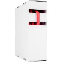 Hongshang - 211184228 Gaine Thermorétractable Sans Colle Rouge 9.50 Mm 4.80 Mm Taux De Retreint:2:1 10 M