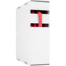 Hongshang - 211195928 Schrumpfschlauch Ohne Kleber Rot 12.70 Mm 6.40 Mm Schrumpfrate:2:1 8 M