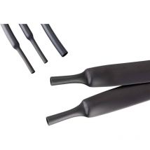 HRA2 22/6 Termoretraibile con colla Nero 22 mm 6 mm Restringimento:4:1 1.22 m - Hongshang