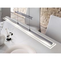 Led Pendelleuchte tenso Silber dimmbar & höhenverstellbar bis 150cm, Breite 88cm