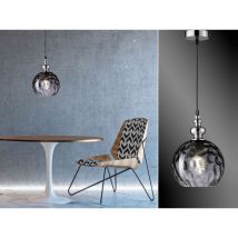 Kleine Pendelleuchte uller mit Glaskugel Rauchglas, ø 20cm